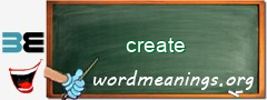 WordMeaning blackboard for create